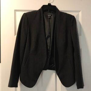 Cropped open dress blazer